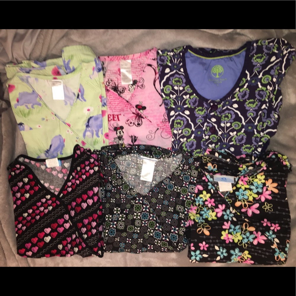MIX AND MATCH scrub tops (5)
